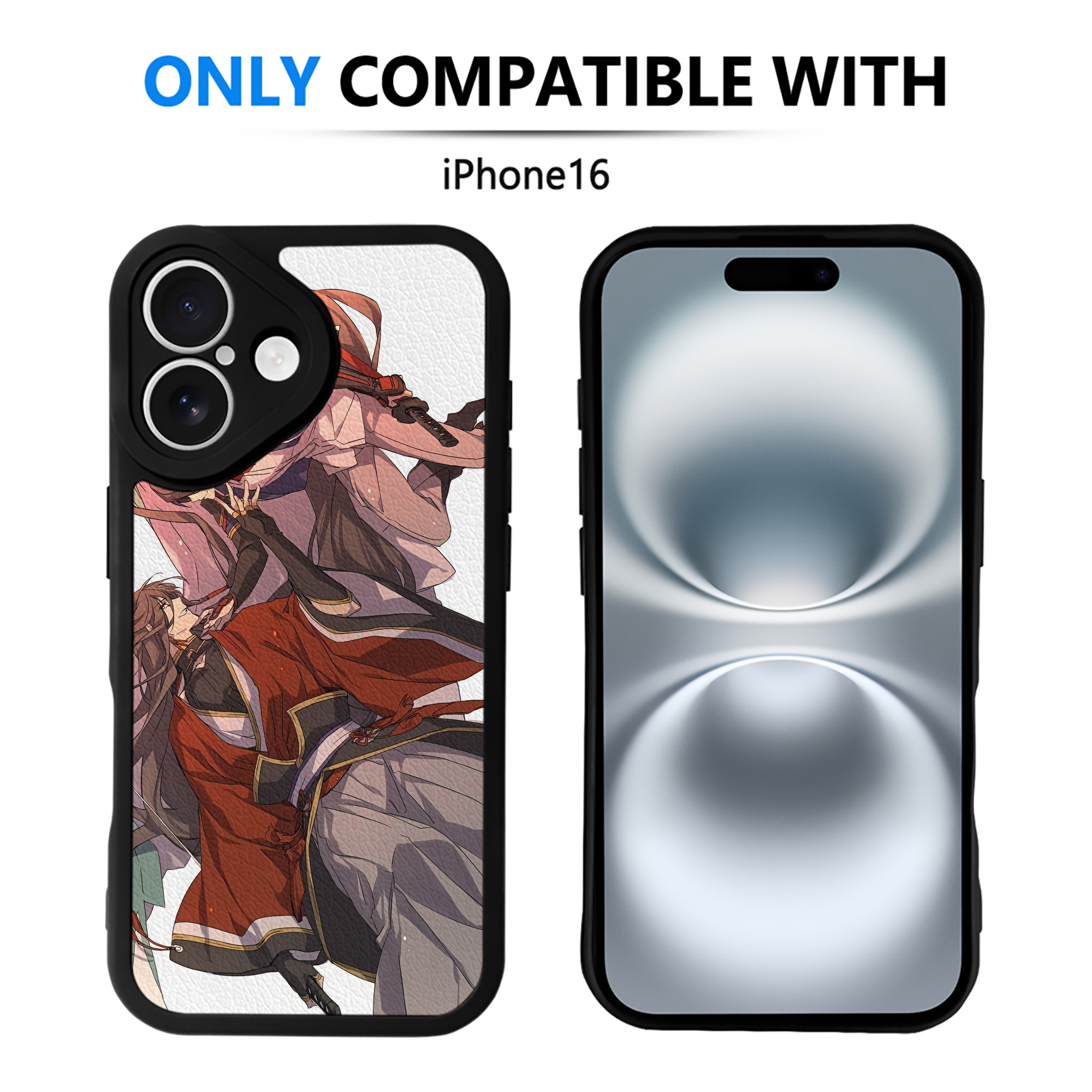 （画像用） 刀剣乱舞 Touken Ranbu 【iPhone 16シリーズ対応】シリコンスマホケース（レザー調） 材質：シリコン